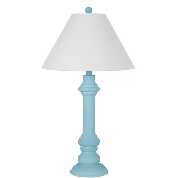 Online Sky Blue Coastal Ariel Table Lamps, Set of 2 Table Lamps