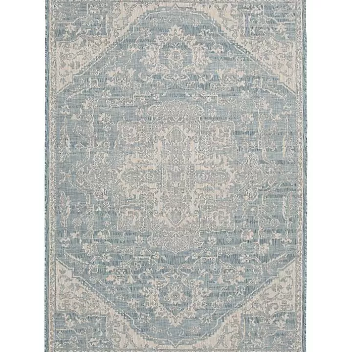 Best Sky Medallion Lava Indoor/Outdoor Area Rug, 5x7 Outdoor Rugs