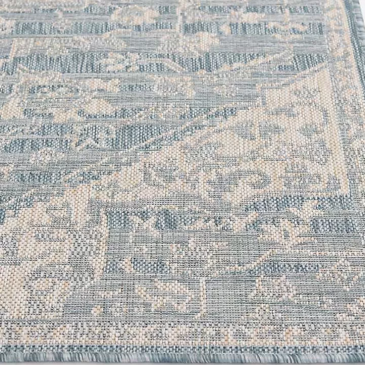 Best Sky Medallion Lava Indoor/Outdoor Area Rug, 5x7 Outdoor Rugs