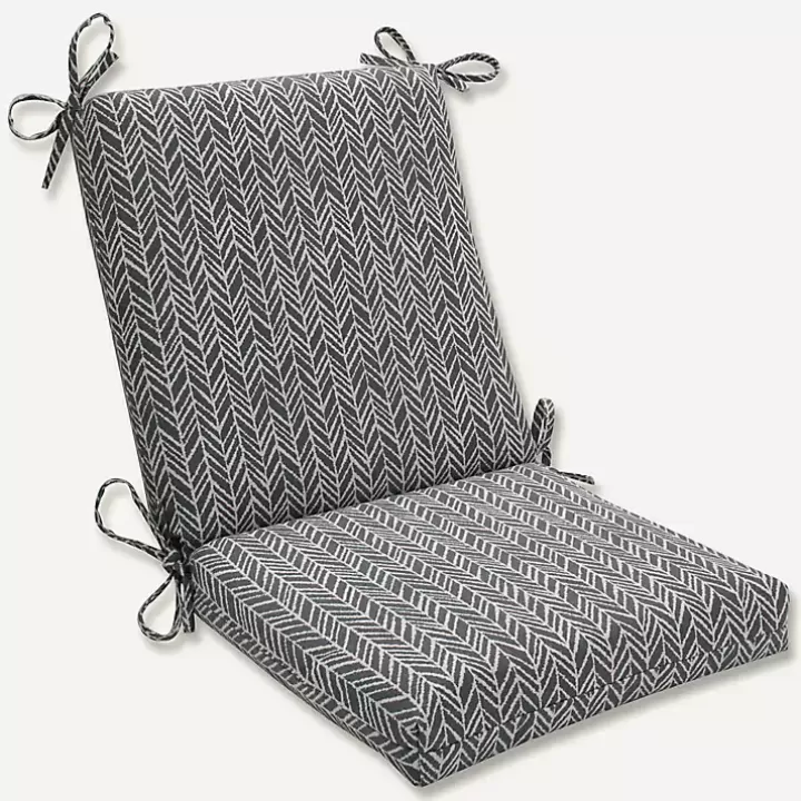 Cheap Slate Herringbone Outdoor Chair Cushion Outdoor Cushions & Pillows