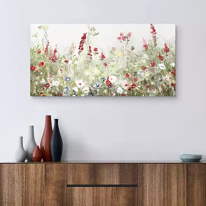 Outlet Sleepy Spring Meadow Canvas Art Print Canvas Art