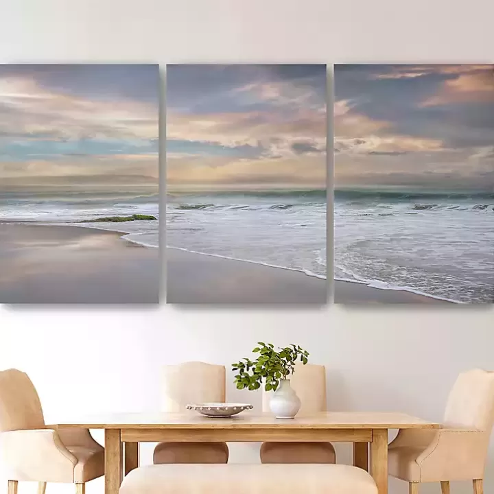 Sale Soft Twilight Canvas Art Prints, 32x48, Set of 3 Canvas Art