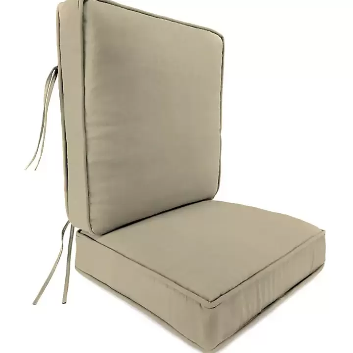 Hot Solid Beige Outdoor Deep Seat Cushion Outdoor Cushions & Pillows