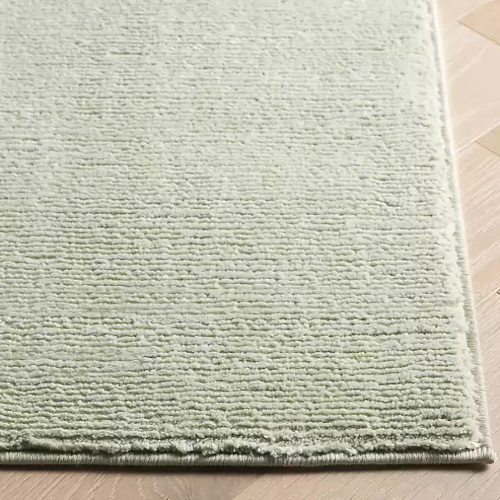 Store Solid Sage Revive Runner, 2x8 Area Rugs