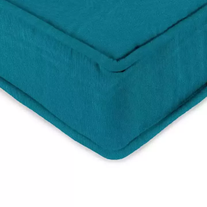 Outlet Solid Turquoise Outdoor Deep Seat Cushion Outdoor Cushions & Pillows