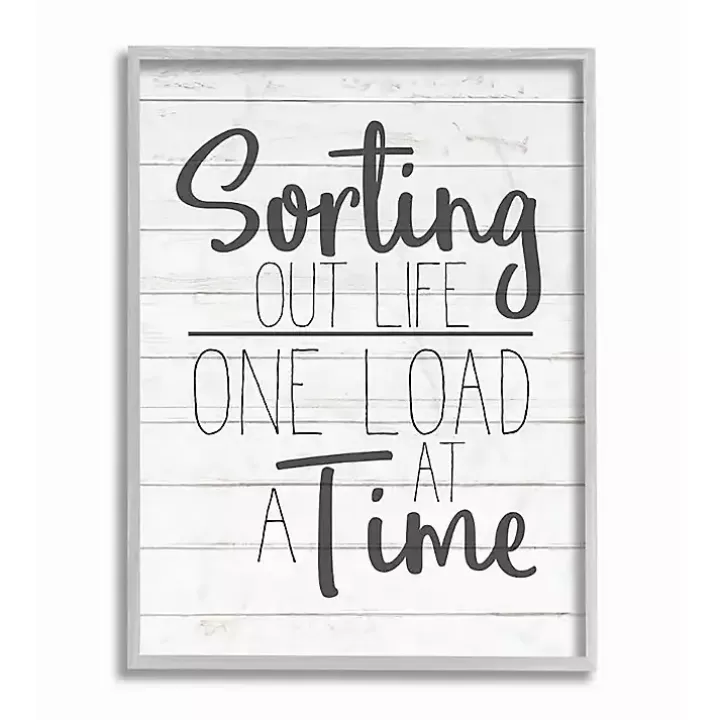 New Sorting Out Life One Load At A Time Wall Plaque Wall Quotes & Signs