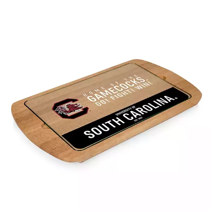 Discount South Carolina Wood and Glass Serving Board Serving & Entertaining