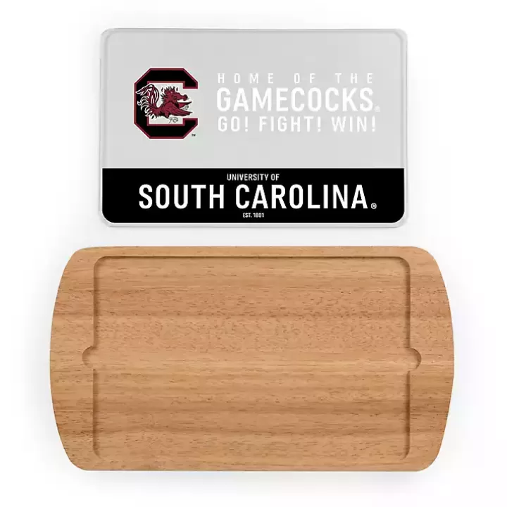 Discount South Carolina Wood and Glass Serving Board Serving & Entertaining