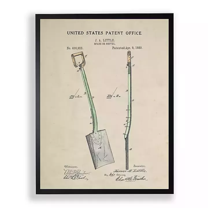 Sale Spade Patent Framed Art Print Framed Art