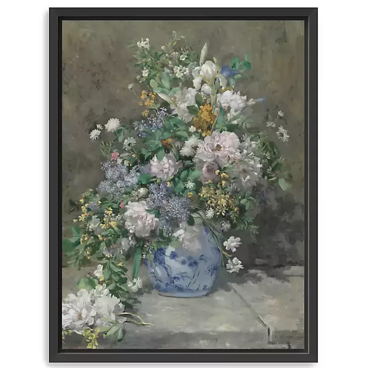 New Spring Bouquet Framed Canvas Art Print, 26x34 Canvas Art