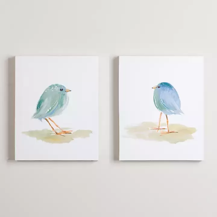 Flash Sale Springtime Birds Canvas Art Prints, Set of 2 Canvas Art