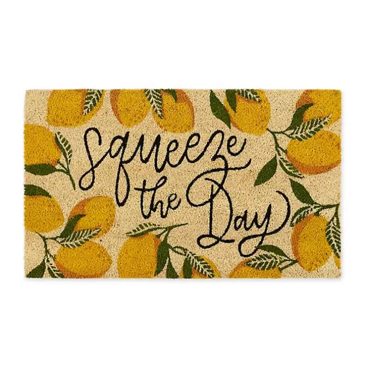 Outlet Squeeze the Day Coir Doormat Doormats