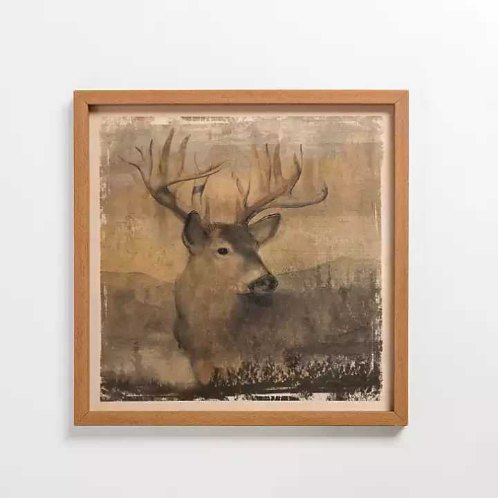 Hot Stag Cabin Friend Framed Art Print Framed Art