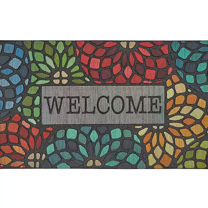 Flash Sale Stained Glass Florets Doormat Doormats