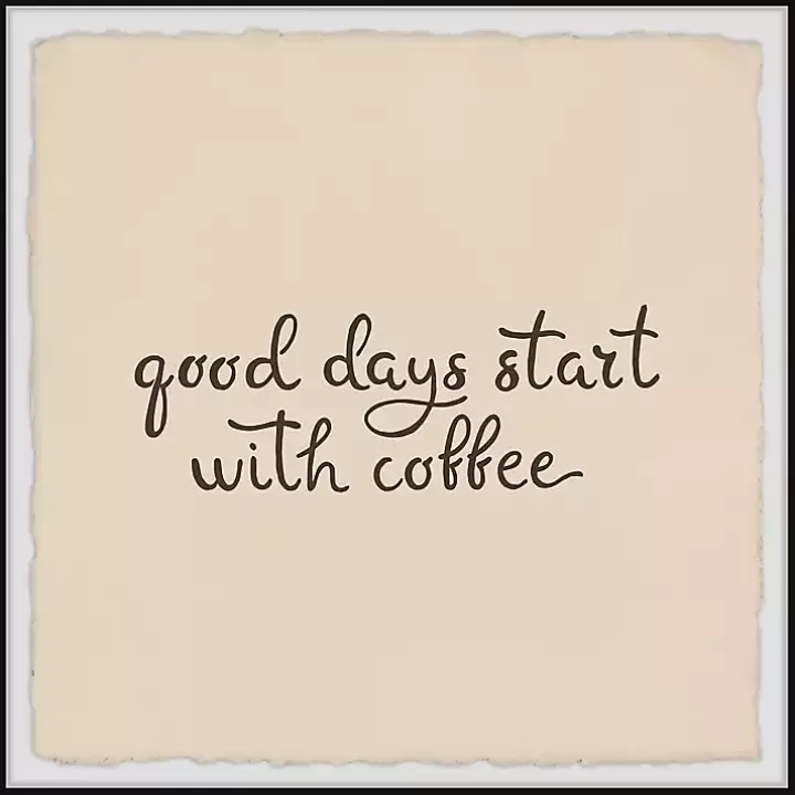 New Start with Coffee Framed Wall Plaque Wall Quotes & Signs