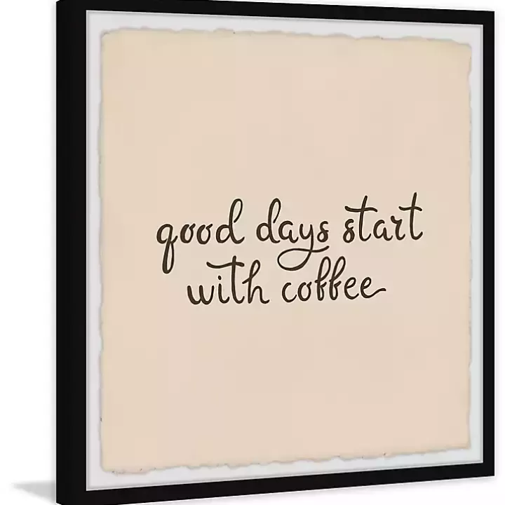 New Start with Coffee Framed Wall Plaque Wall Quotes & Signs