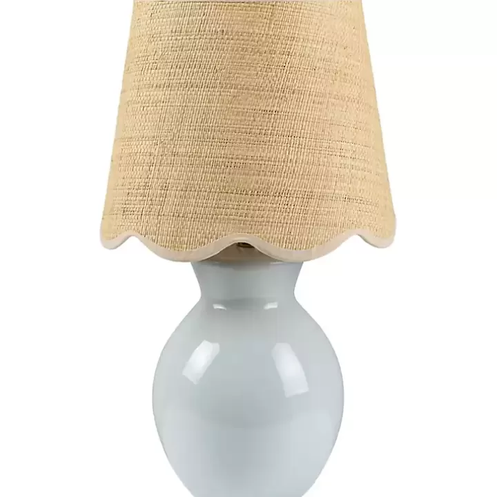 Store Stella Light Mini Table Lamp with Woven Shade Table Lamps