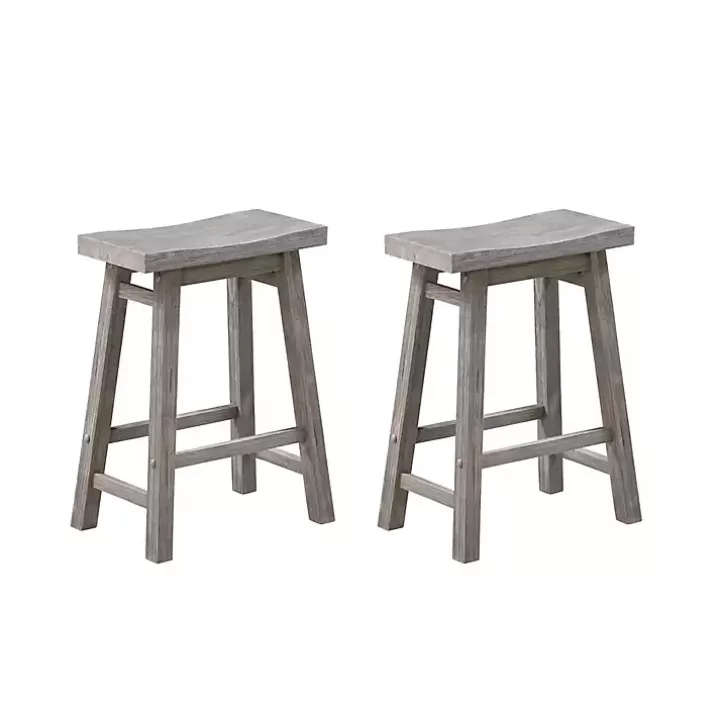 Shop Storm Sonoma Saddle Counter Stools, Set of 2 Bar Stools & Counter Height Stools