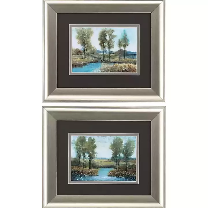 Cheap Stream Side Framed Art Prints, Set of 2 Framed Art