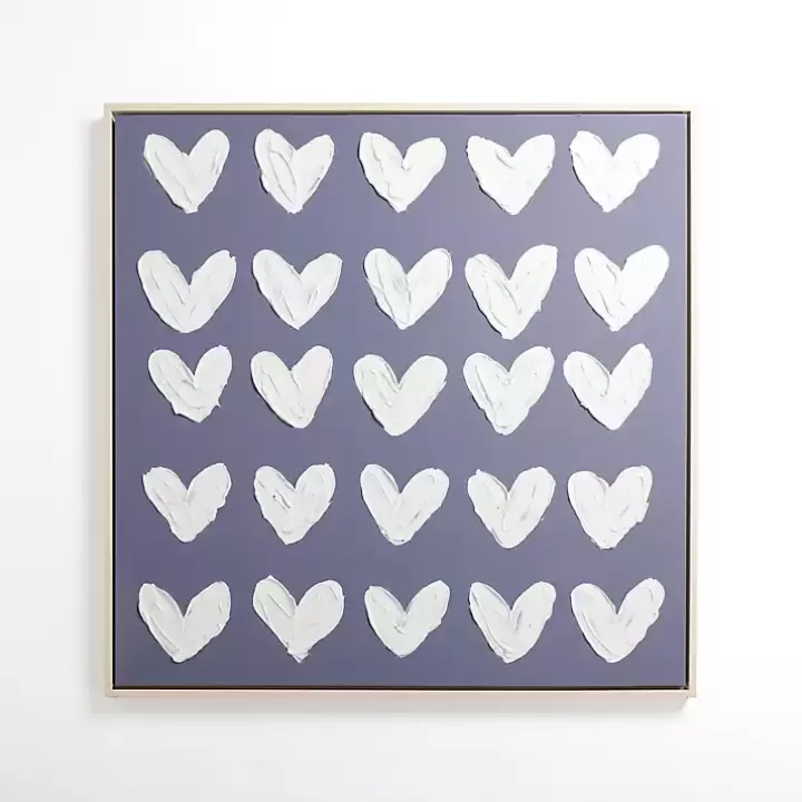 Shop Stucco Hearts Framed Canvas Art Prints Canvas Art