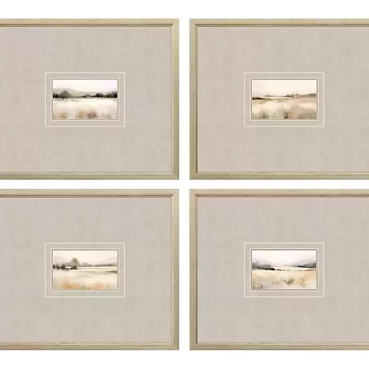Outlet Subtle Landscapes Framed Art Prints, Set of 4 Framed Art