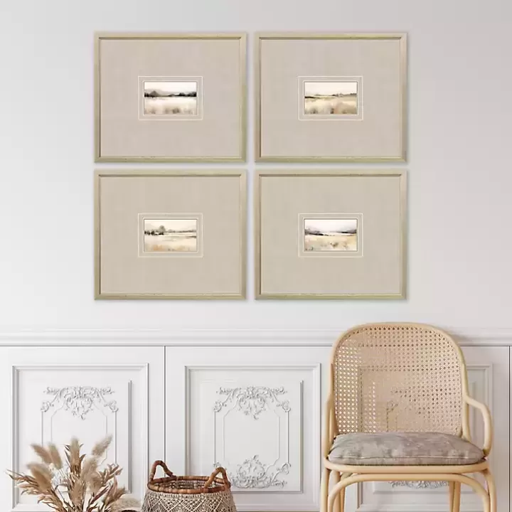 Outlet Subtle Landscapes Framed Art Prints, Set of 4 Framed Art