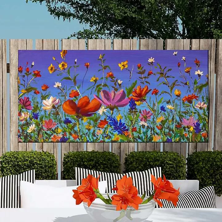 Outlet Summer Floral Recital Canvas Art Print Outdoor Wall Decor