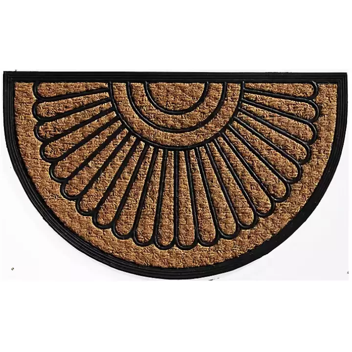 Online Sunburst Half Circle Coir Doormat Doormats