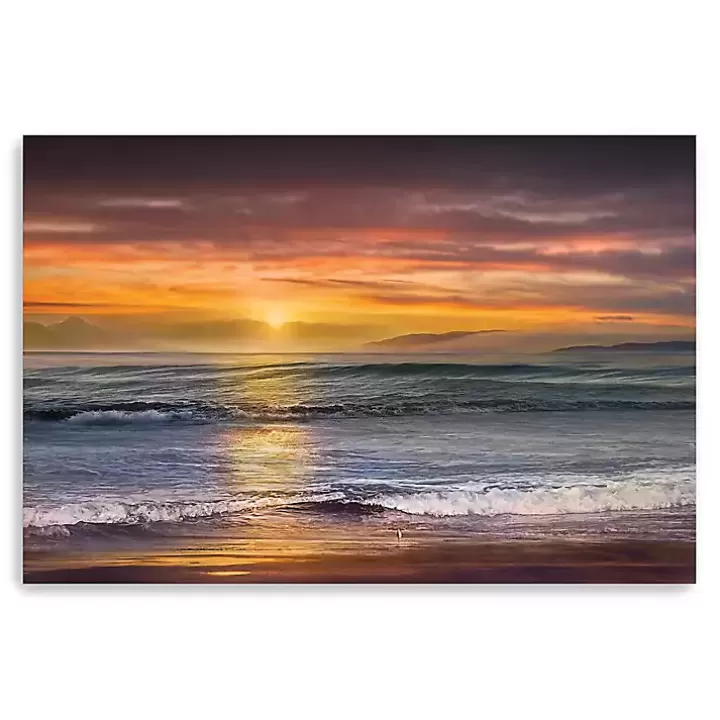 Outlet Sundown Descanso Beach Canvas Art Print, 60x40 in. Canvas Art