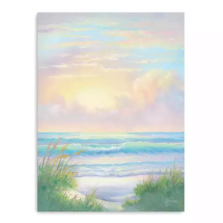 Outlet Sunlit Waves Canvas Art Print Canvas Art