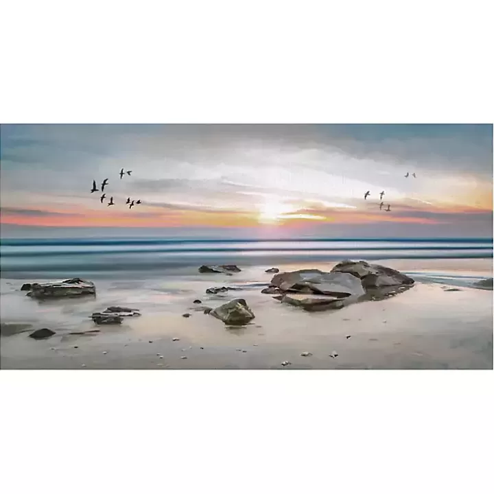 Best Sale Sunset Flight Giclee Canvas Art Print Canvas Art