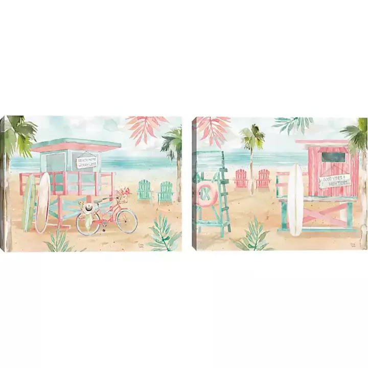 New Surfs Up Canvas Art Prints, Set 2 Canvas Art