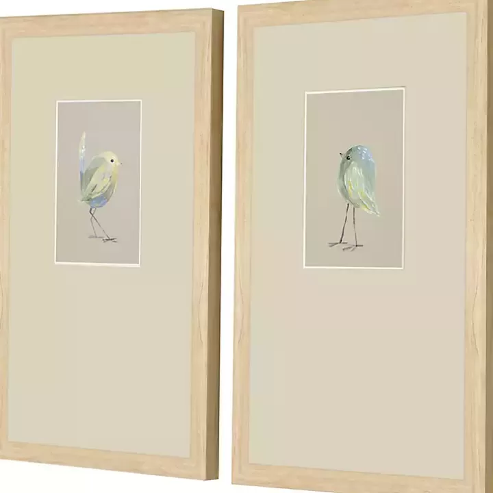 Sale Sweet Chickadees Framed Art Prints, Set of 2 Framed Art