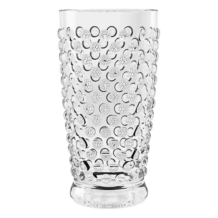 Store Tall Embossed Acrylic Tumblers, Set of 6 Outdoor Dining