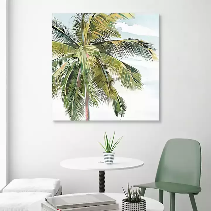 Cheap Tall Palm Canvas Art Print, 35x35 in. Canvas Art