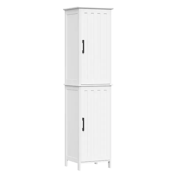 Cheap Tall Wood 2-Door Storage Cabinet Bathroom Furniture