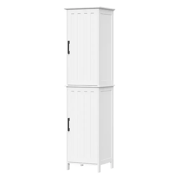 Cheap Tall Wood 2-Door Storage Cabinet Bathroom Furniture