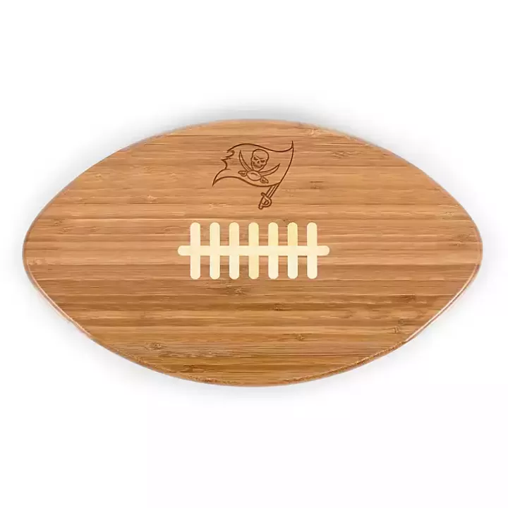 Cheap Tampa Bay Buccaneers Bamboo Football Cutting Board Serving & Entertaining
