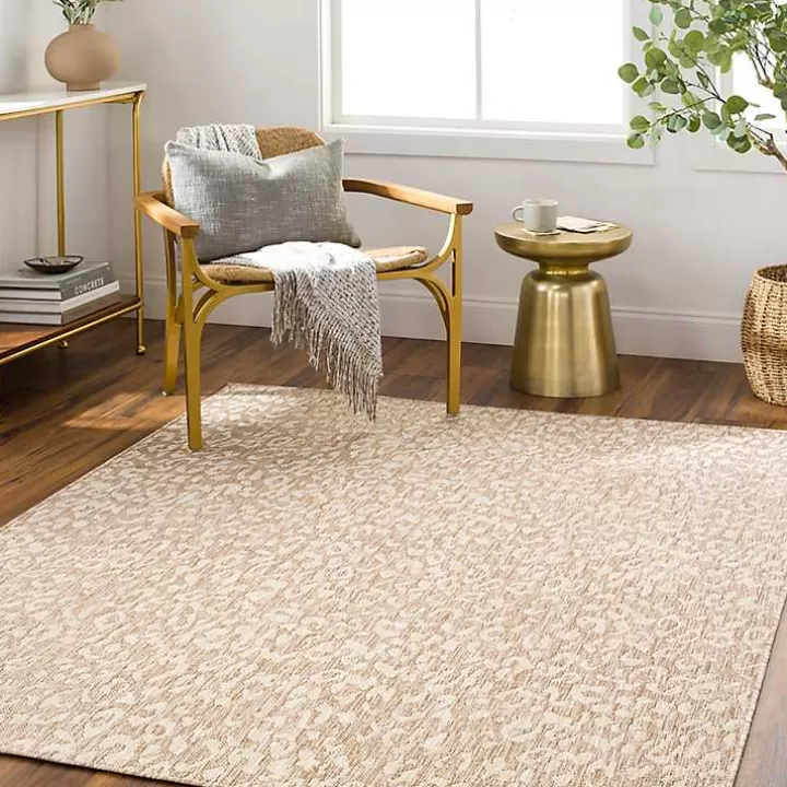 Outlet Tan Amur Outdoor Rug, 7x10 Outdoor Rugs