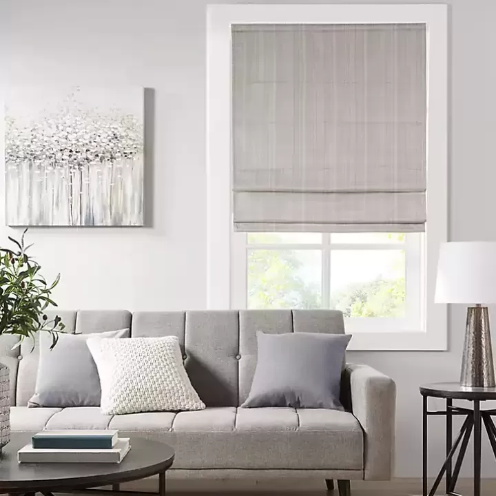 New Basketweave Cordless Roman Shade, 35 in. Curtains & Drapes