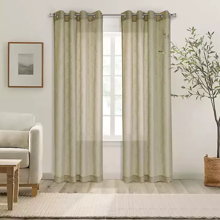 Shop Boucle Sheer Single Curtain Panel, 84 in. Curtains & Drapes