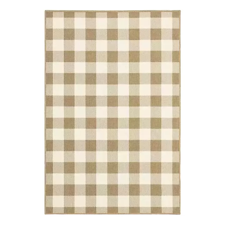 Hot Buffalo Check Outdoor Area Rug, 5x7 Area Rugs