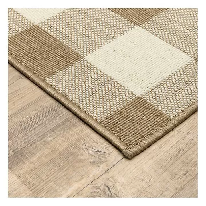 Hot Buffalo Check Outdoor Area Rug, 5x7 Area Rugs