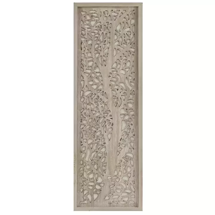 Sale Carved Wood Laurel Branches Panel Wall Plaque Wall Plaques