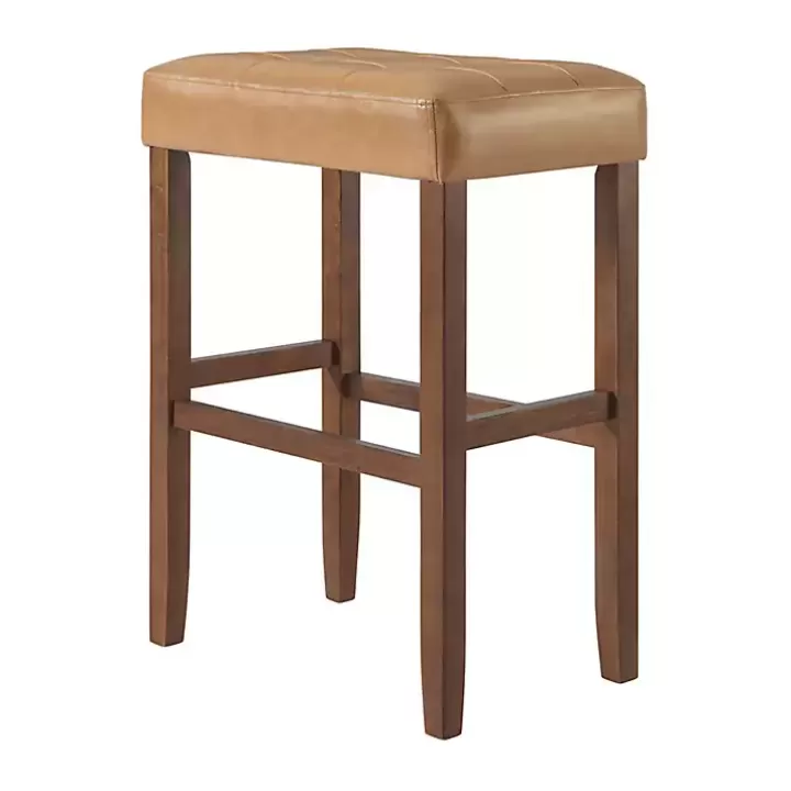 Best Sale Faux Leather Madison Walnut Bar Stool Bar Stools & Counter Height Stools