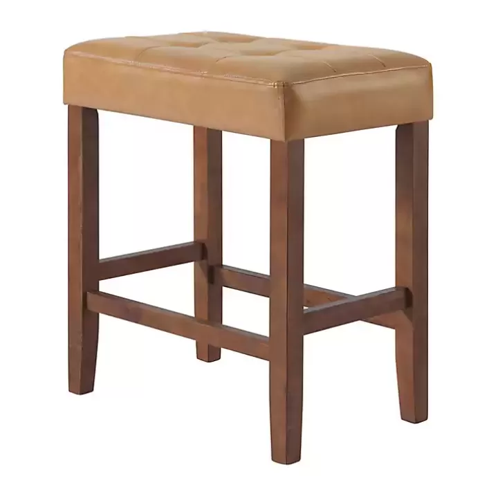 Flash Sale Faux Leather Madison Walnut Counter Stool Bar Stools & Counter Height Stools