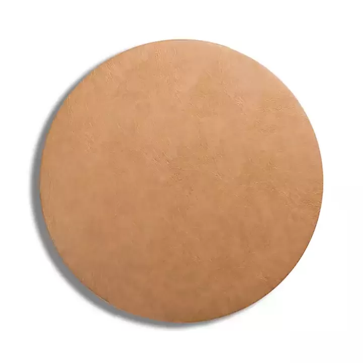 Flash Sale Faux Leather Round Placemat Table Linens