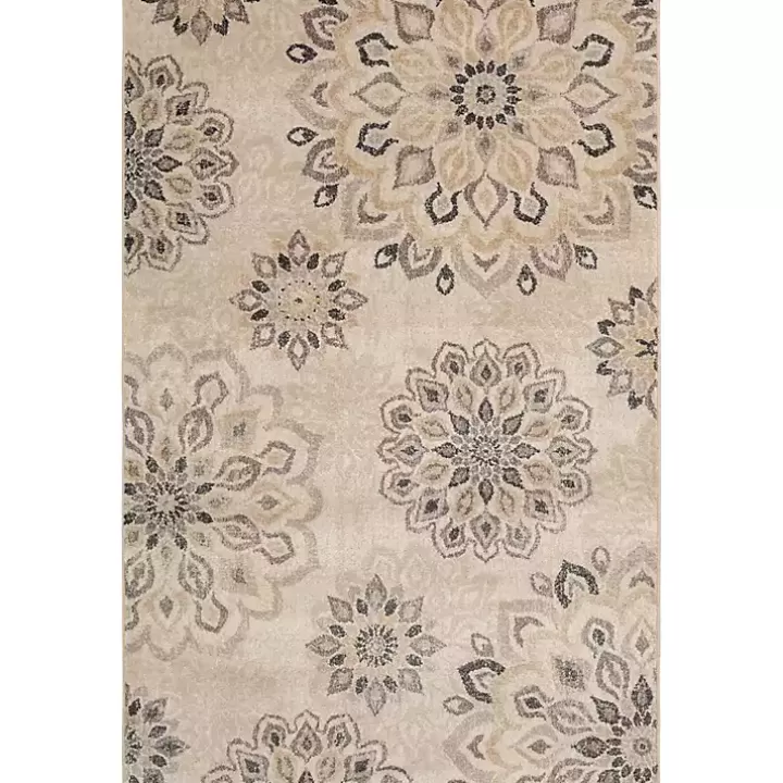 Cheap Floral Mini Medallions Area Rug, 5x7 Area Rugs