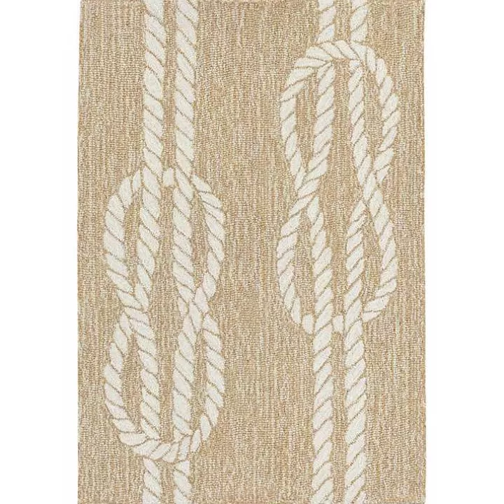 Outlet Nautical Rope Indoor/Outdoor Area Rug, 2x3 Outdoor Rugs