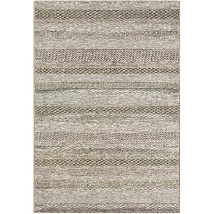 Cheap Striped Indoor/Outdoor Area Rug, 5x7 Area Rugs
